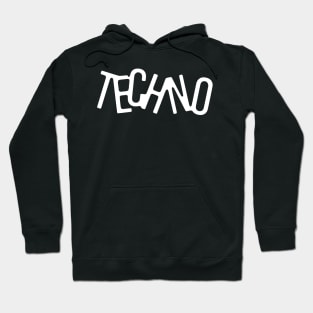 Techno music logo design Hoodie